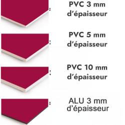 Crédence de cuisine pourpre sur mesure. Livraison gratuite !
