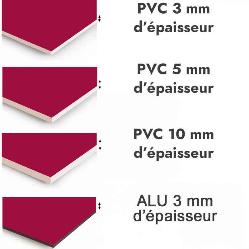 Crédence de cuisine pourpre sur mesure. Livraison gratuite !