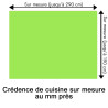 Crédence de cuisine vert anis sur mesure. Livraison gratuite !