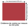 Crédence de cuisine rouge grenade sur mesure. Livraison gratuite !