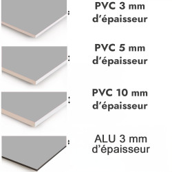 Crédence de cuisine gris acier sur mesure. Livraison gratuite !