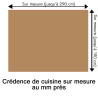 Crédence de cuisine brun clair sur mesure. Livraison gratuite !