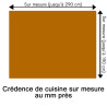 Crédence de cuisine orange cuivre sur mesure. Livraison gratuite !