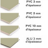 Crédence de cuisine gris mastic sur mesure. Livraison gratuite !