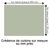 Crédence de cuisine vert amande sur mesure. Livraison gratuite !
