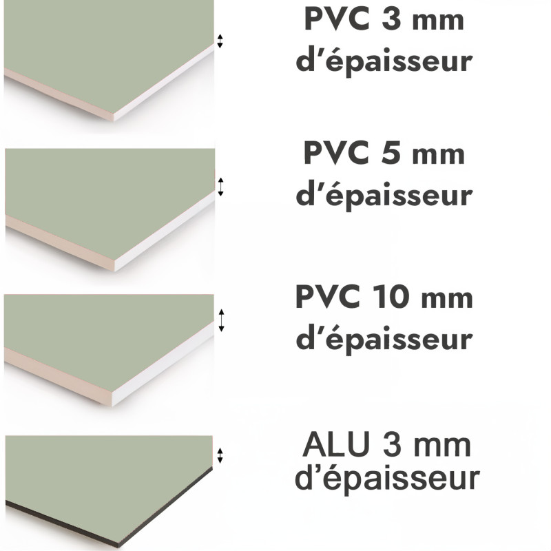 Crédence de cuisine vert amande sur mesure. Livraison gratuite !