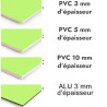 Crédence de cuisine vert pistache sur mesure. Livraison gratuite !