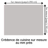 Crédence de cuisine gris urbain sur mesure. Livraison gratuite !
