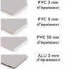 Crédence de cuisine gris urbain sur mesure. Livraison gratuite !