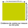 Crédence de cuisine jaune moutarde sur mesure. Livraison gratuite !