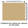 Crédence de cuisine marron clair sur mesure. Livraison gratuite !