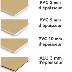 Crédence de cuisine marron clair sur mesure. Livraison gratuite !