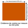 Crédence de cuisine orange brulé sur mesure. Livraison gratuite !