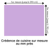 Crédence de cuisine mauve clair sur mesure. Livraison gratuite !