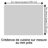 Crédence de cuisine gris perle sur mesure. Livraison gratuite !