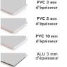 Crédence de cuisine gris perle sur mesure. Livraison gratuite !
