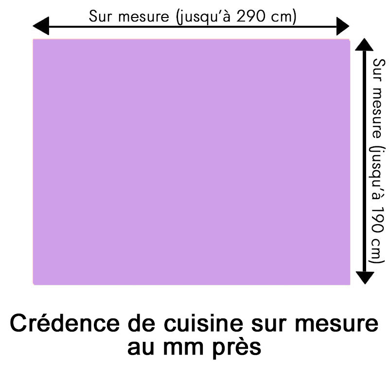 Crédence de cuisine parme sur mesure. Livraison gratuite !