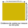 Crédence de cuisine jaune banane sur mesure. Livraison gratuite !