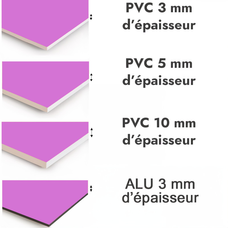 Crédence de cuisine mauve sur mesure. Livraison gratuite !