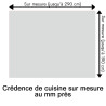Crédence de cuisine gris clair sur mesure. Livraison gratuite !
