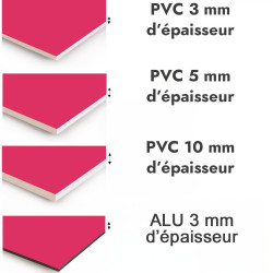Crédence de cuisine rouge cerise sur mesure. Livraison gratuite !