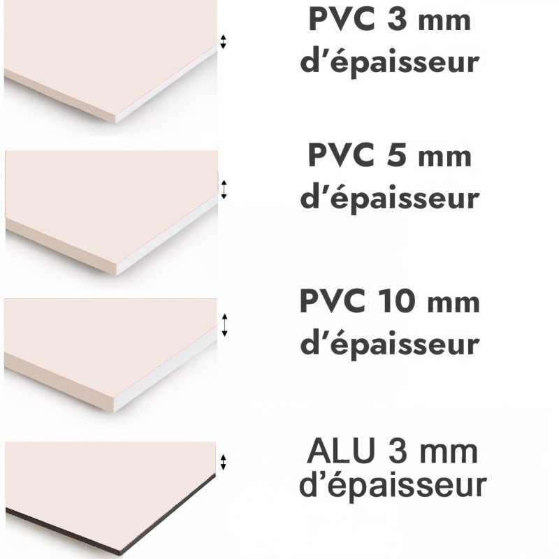 Crédence de cuisine rose poudré sur mesure. Livraison gratuite !