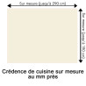 Crédence de cuisine blanc ivoire sur mesure. Livraison gratuite !