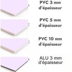 Crédence de cuisine violet clair sur mesure. Livraison gratuite !