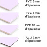 Crédence de cuisine violet clair sur mesure. Livraison gratuite !