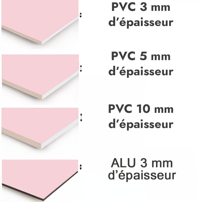 Crédence de cuisine rose dragé sur mesure. Livraison gratuite !