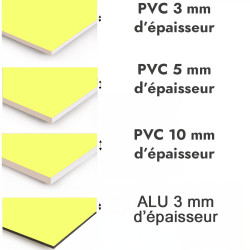 Crédence de cuisine jaune clair sur mesure. Livraison gratuite !