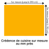 Crédence de cuisine jaune orange sur mesure. Livraison gratuite !