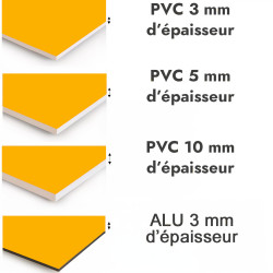 Crédence de cuisine jaune orange sur mesure. Livraison gratuite !