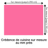 Crédence de cuisine rose sur mesure. Livraison gratuite !