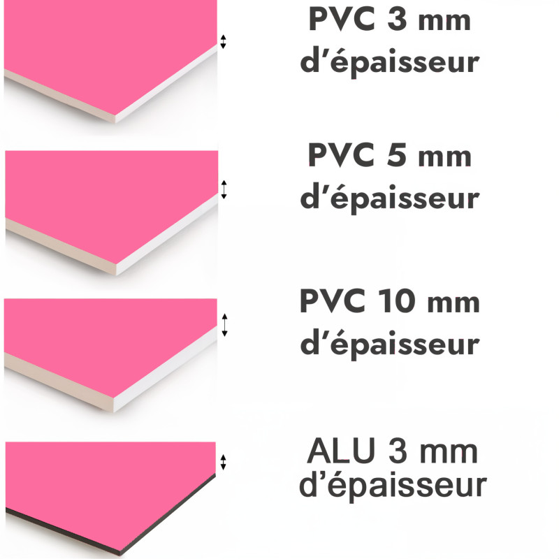Crédence de cuisine rose sur mesure. Livraison gratuite !