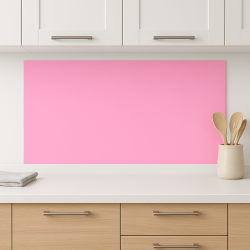Crédence de cuisine rose pastel sur mesure. Livraison gratuite !