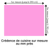 Crédence de cuisine rose pastel sur mesure. Livraison gratuite !