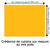 Crédence de cuisine orange clair sur mesure. Livraison gratuite !