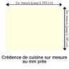 Crédence de cuisine blanc écru sur mesure. Livraison gratuite !