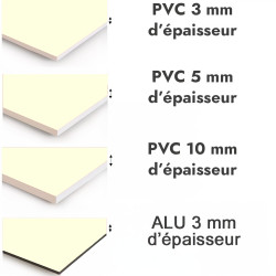 Crédence de cuisine blanc écru sur mesure. Livraison gratuite !