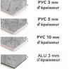 Crédence cuisine motif béton grunge - PVC et ALU épaisseurs