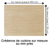 Crédence cuisine motif bois clair sur mesure au mm près