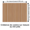 Crédence cuisine motif bois naturel en ligne sur mesure au mm près