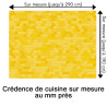 Crédence cuisine motif briques jaunes sur mesure au mm près